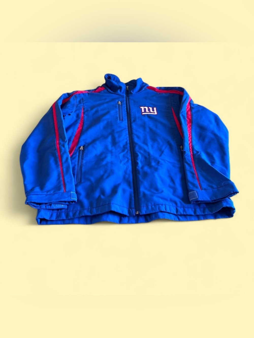 NFL New York Giants Soft Shell Jacket Men’s L Blue Full Zip